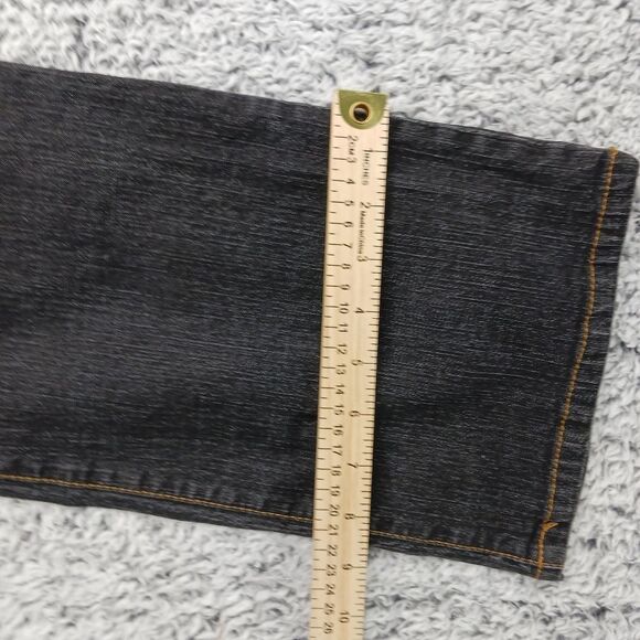 Faded Glory Womans 8 Tall Stretch Bootcut Black Jeans. 5 Pockets. - Picture 2 of 12